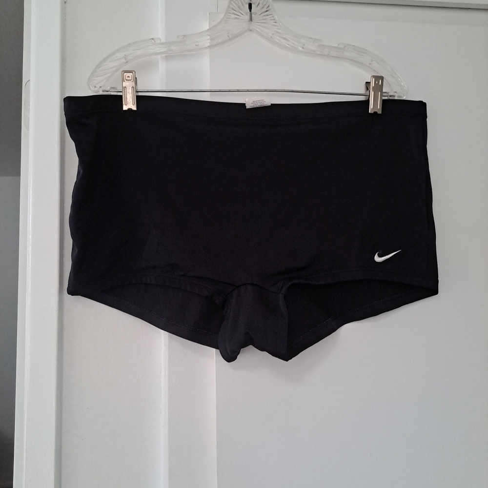Nike Black Athletic Swim Shorts Women 2X